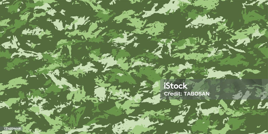 Camouflage Background Seamless Pattern Vector Stock Illustration - Download  Image Now - Abstract, Animal, Animal Body Part - iStock