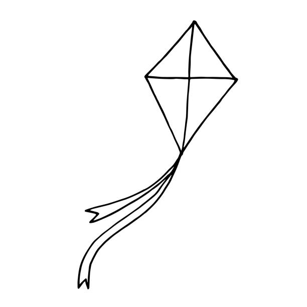 落書きサマーセットの凧の単一要素。 - 凧点のイラスト素材／クリップアート素材／マンガ素材／アイコン素材