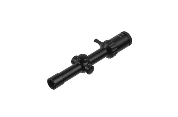 istock Modern sniper scope. Optical device for aiming and shooting at long distances. Isolate on a white background. 1316233658