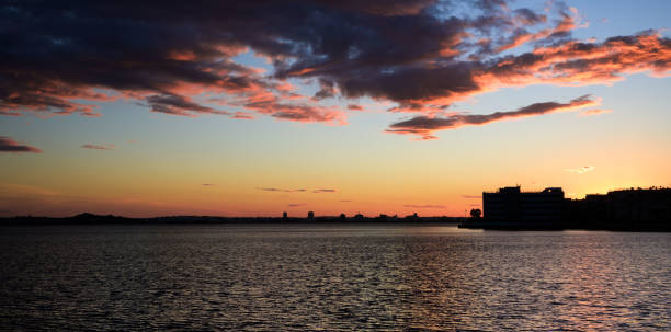 istock Sunset at a lake in Tunis 1316234087
