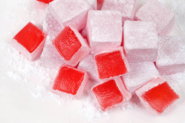 istock Traditional Turkish delight with rose aroma 1316241471