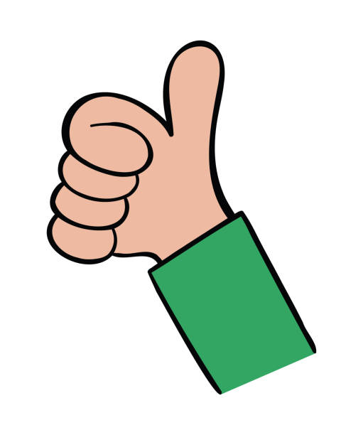 istock Cartoon vector illustration of man giving thumbs up. 1316242258
