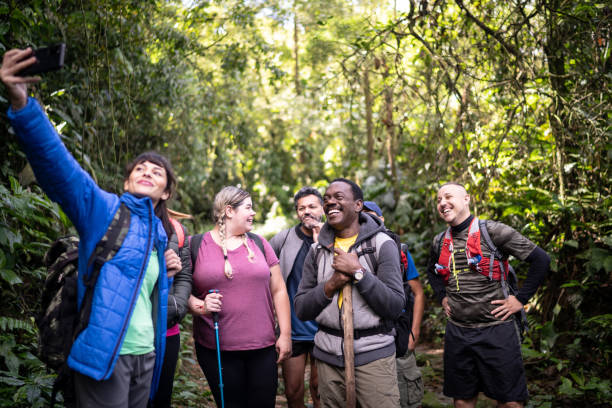 istock Friends taking a selfie during a hiking 1316244347