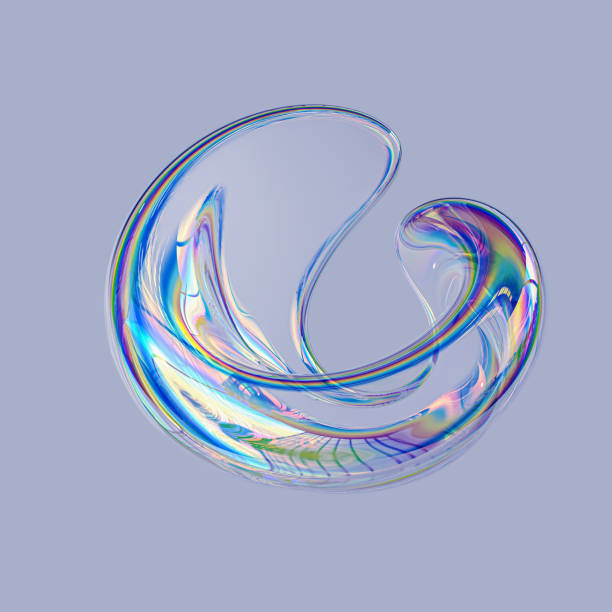 istock Fluid round abstract shape, futuristic modern banner design template, liquid glass stylized frame, 3d illustration 1316249387