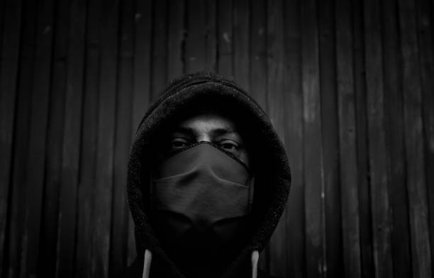 istock Young street gang with mask 1316250583