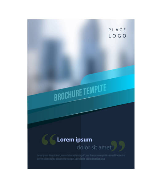 corporate brochure brochure template with provision for image invitations templates stock illustrations