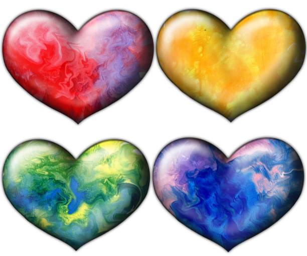 istock Set of multicolored heart 1316253945
