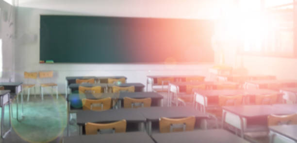 istock School classroom in blur background without young student; Blurry view of elementary class room no kid or teacher with chairs and tables in campus. 1316257759