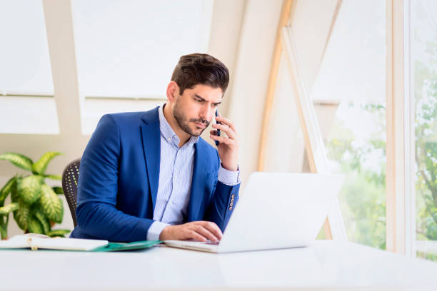 istock Businessman working at the office 1316262750