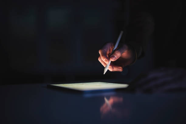 istock Person working with stylus pen and tablet 1316264294