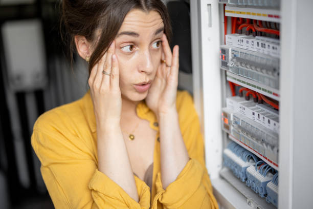 istock Woman checking bills for electricity at home 1316265470