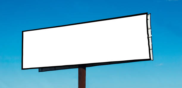 istock Blank billboard against blue sky background ,mock up. 1316279203