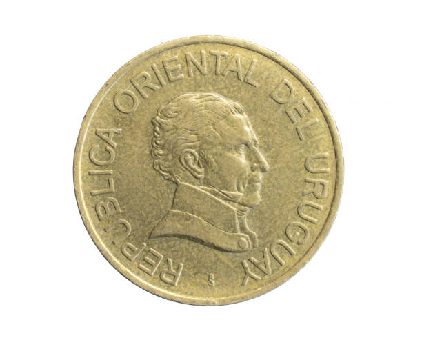 istock uruguay five pesos coin on white isolated background 1316280298