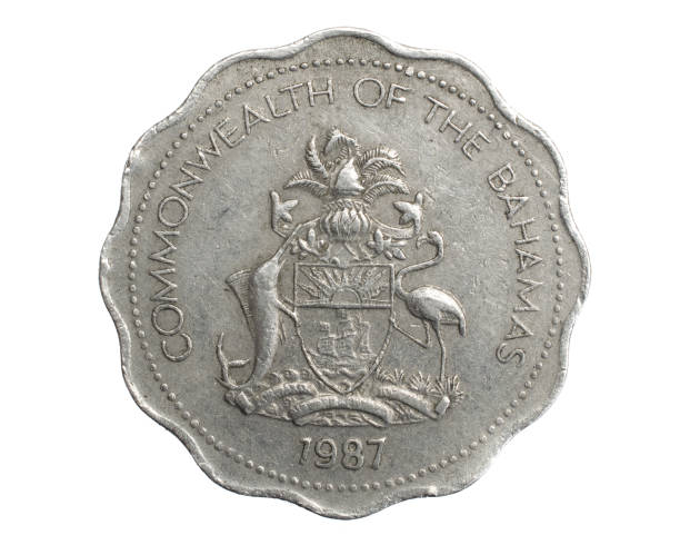 istock Bahamas ten cents coin on white isolated background 1316280607