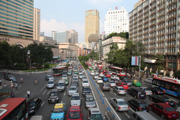 istock City Traffic in Chengdu, China 1316281514