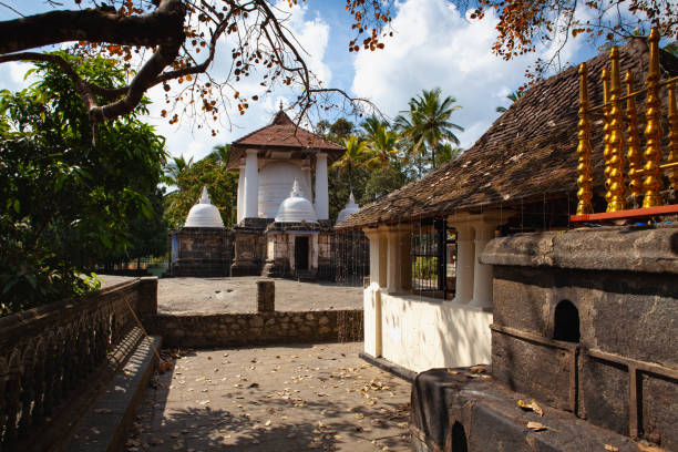 Gadaladenyia Vihara is an ancient Buddhist temple situated in Pilimathalawa, Kandy, Sri Lanka. stock photo