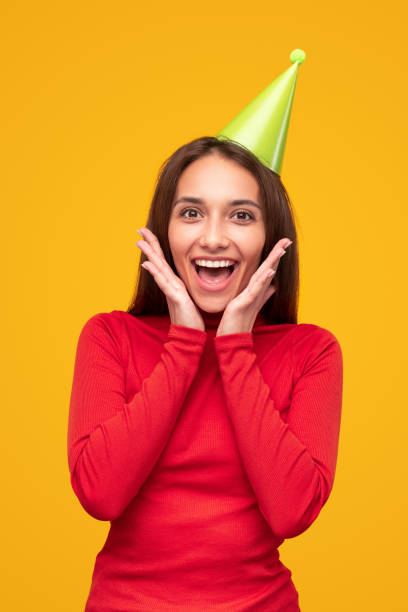 istock Happy young female during birthday celebration 1316282290