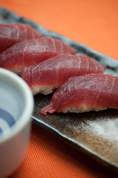 istock Tuna Sushi and sake 131628462