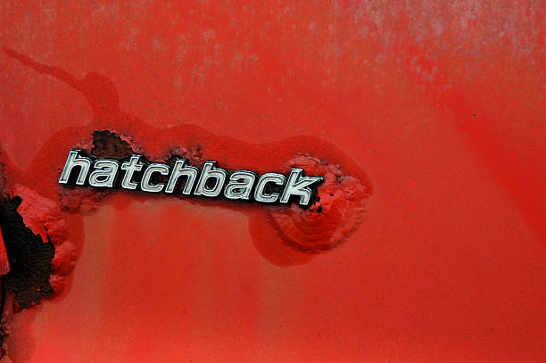 Boneyard Hatchback stock photo