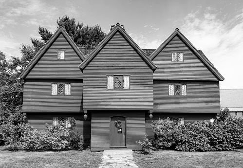 Salem, USA - September 14, 2017: Witch Houses in Salem, Massachusetts, USA.