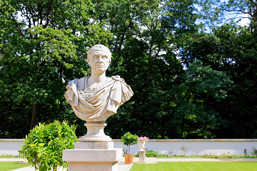 Marble statue of Dancer in Pavlovsk park, Russia