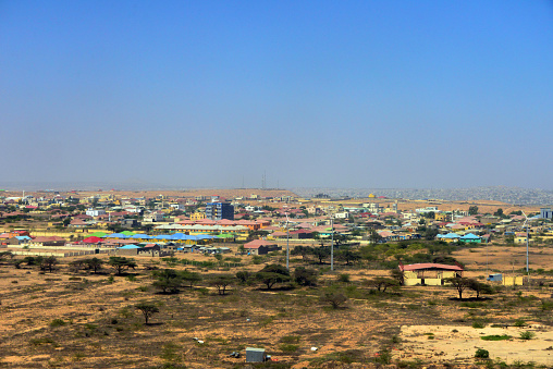 Hargeisa, Maroodi Jeex region, Somaliland, Somalia: capital and largest city of Somaliland, which has been de facto independent since 1991, the city suffered a lot during the Somali civil war, but reconstruction is well underway, largely financed by Somalis living abroad. Situated in a valley in the Galgodon (Ogo) highlands, at an elevation of 1,334 m.