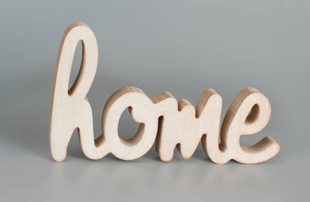 istock Decorative wooden element word home 1316301437