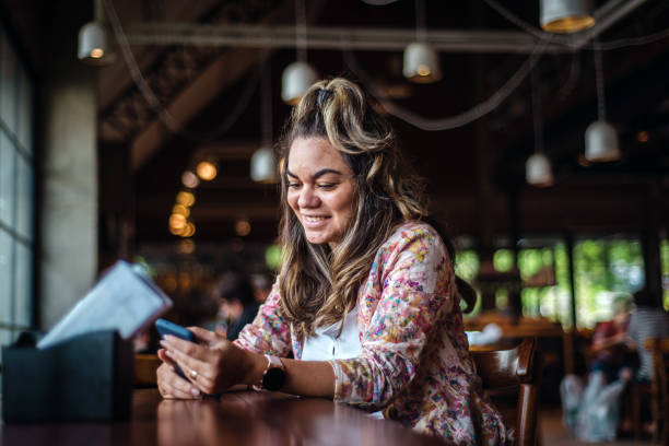 istock Girl using smartphone in a cafe 1316301820