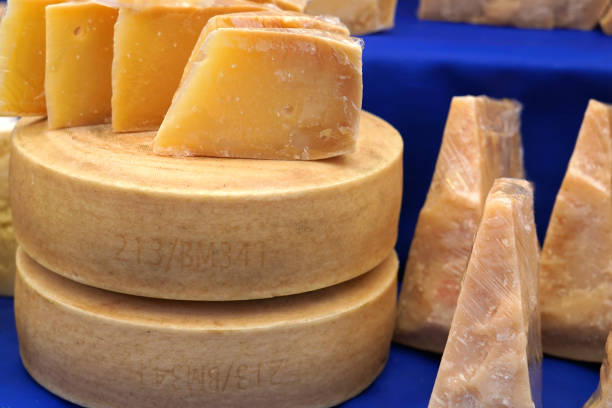 istock Parmesan cheese on a market stand. 1316309063