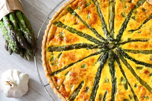 istock Delicious asparagus and bacon quiche 1316309143