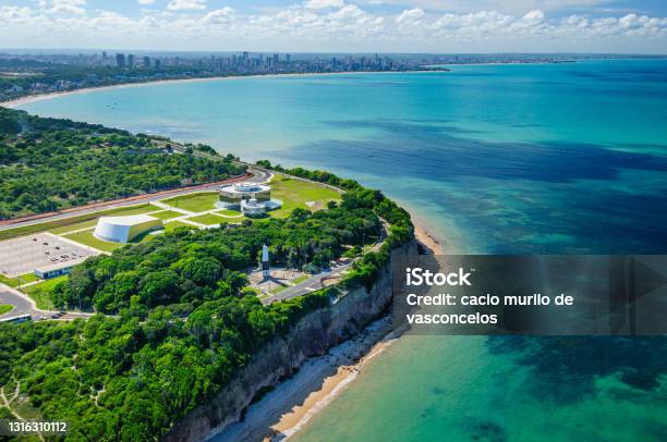 Cape White Science Culture And Arts Station Located On The White Cape Barrier Joao Pessoa Paraiba Brazil On March 19 2009 Aerial View Also Visible The Lighthouse Of Cabo Branco Stock Photo - Download Image Now