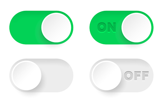 On And Off Toggle Switch Buttons Switch Toggle Buttons On Off Material ...