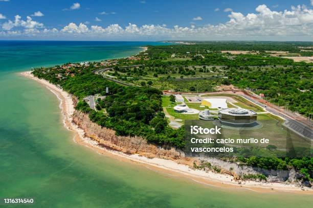 Cape White Science Culture And Arts Station Located On The White Cape Barrier Joao Pessoa Paraiba Brazil On March 19 2009 Aerial View Also Visible The Lighthouse Of Cabo Branco Stock Photo - Download Image Now