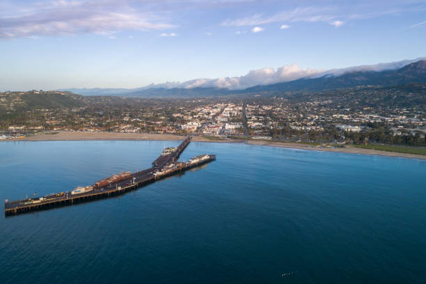 istock Santa Barbara Pier. Cityscape in Background. 1316316120
