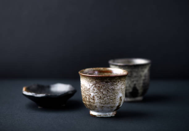 istock Traditional, handcrafted ceramic on dark background. Soft focus. Close up. 1316316482