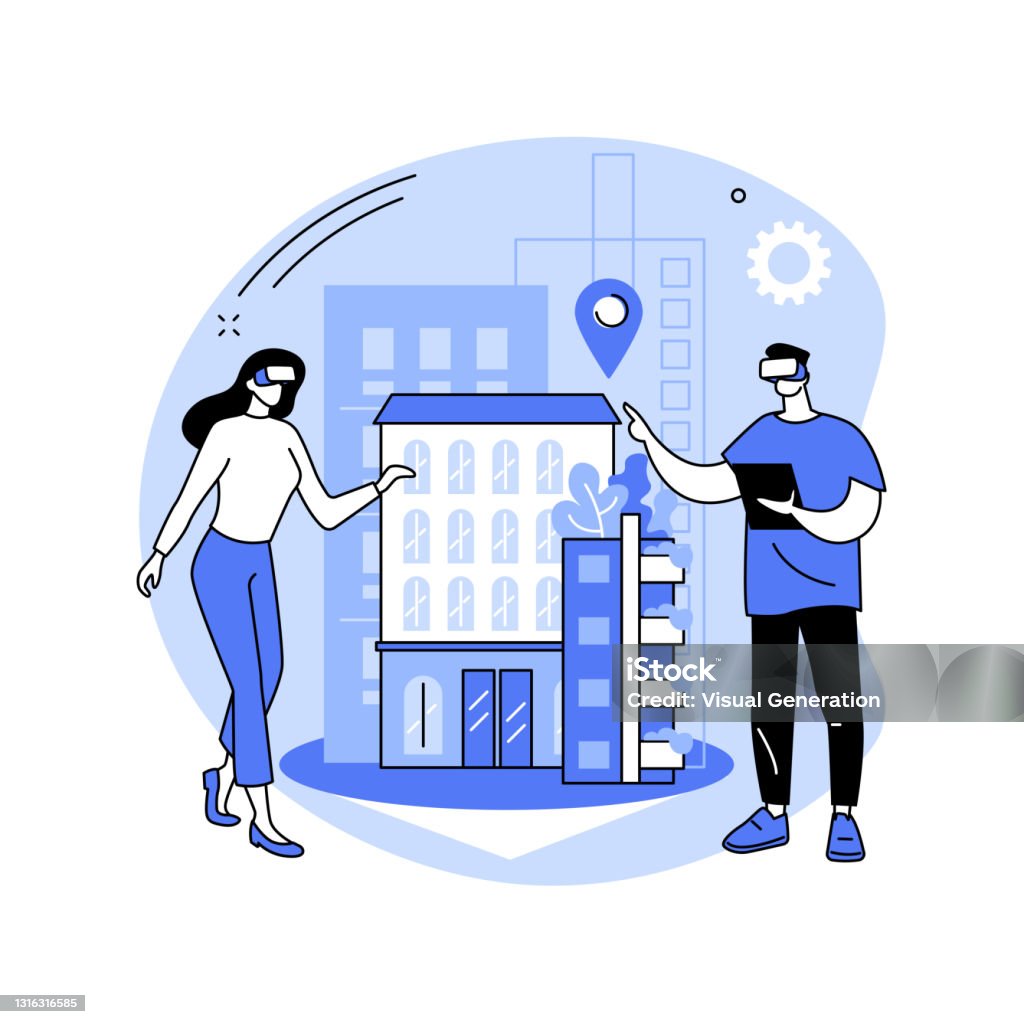 Interactive Design Visualization Abstract Concept Vector Illustration ...