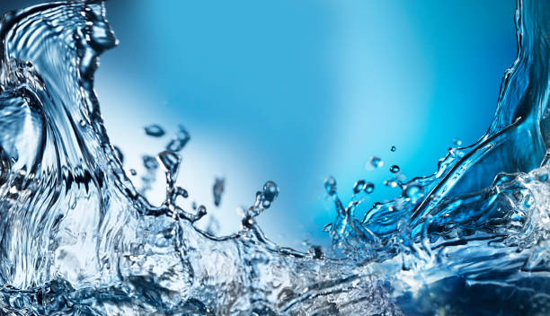 istock Abstract Splash of Water on a Blue Background 1316321342