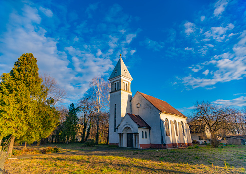 View at Reformed (Calvinist) church in Novi Sad, Serbia