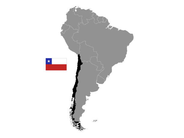 Postcode Chile Chile Flag Map