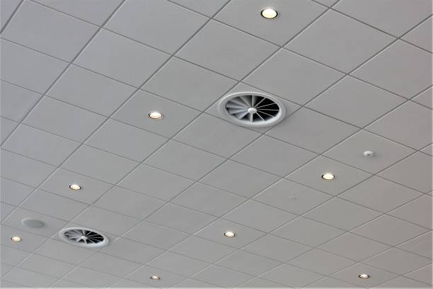 istock Suspended Grid Ceiling with Stoplights and Vents 1316324036