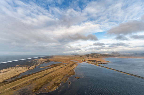 istock Iceland Landscape with Mountain, Cloudy Sky and Empty Road. 1316324337