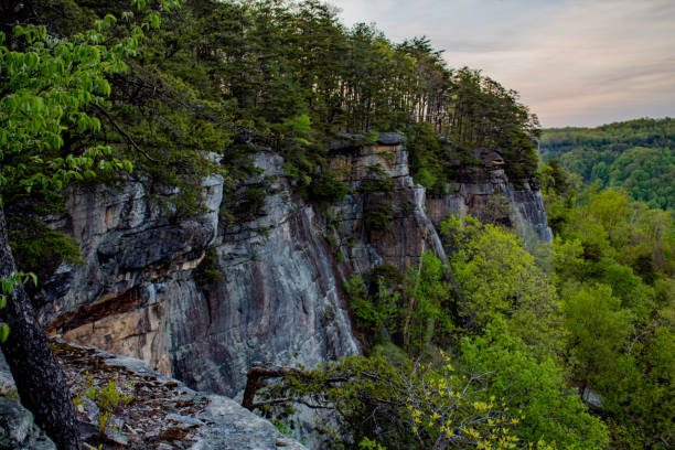 istock Fiery sunrise over the New River Gorge 1316328791
