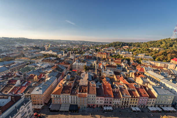 istock Lviv Cityscape and Sunset. Ukraine 1316330012