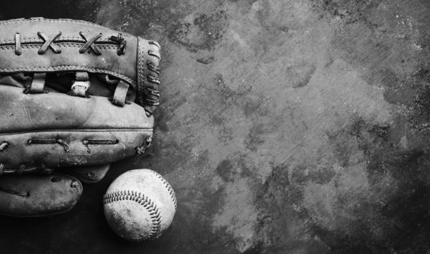 istock Grunge baseball background in black and white 1316338428