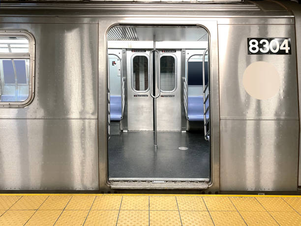 Subway Subway in subway station in New York City metro area stock pictures, royalty-free photos & images