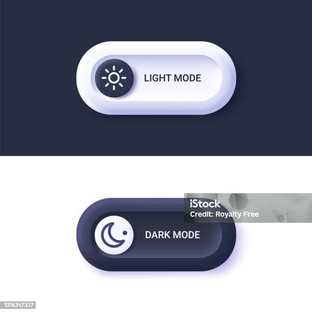 Day Night Switch Dark Mode Light Mode Switch Button Mobile App ...