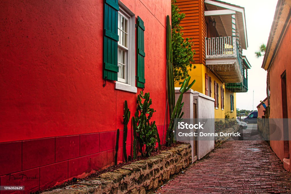 St  Augustine Downtown St. Augustine St. Augustine - Florida Stock Photo