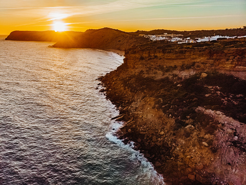 Drone View Western Algarve – Beautiful Burgau, Portugal