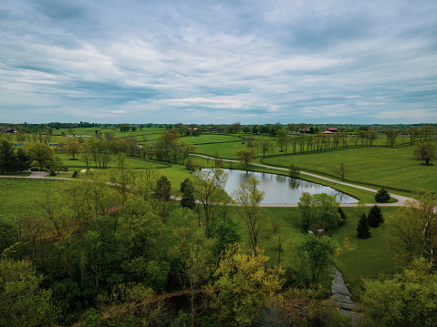 Landscape from the Bluegrass region in Central Kentucky