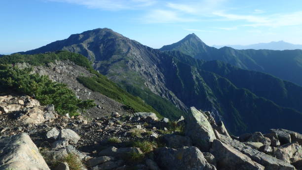 Southern Alps Mountains in Japan Southern Alps Mountains in Japan akaishi mountains stock pictures, royalty-free photos & images